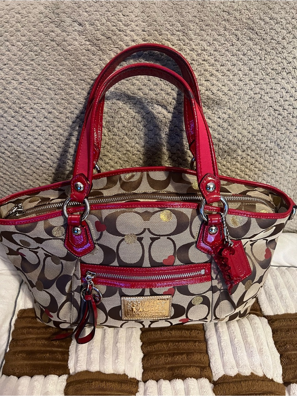 Coach Poppy Signature Satchel VGUC!